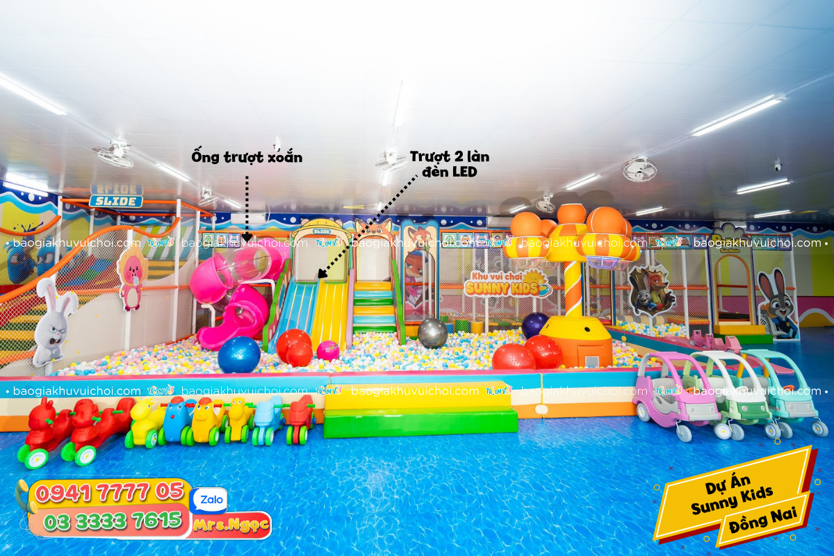 Gợi ý tích hợp đa dạng cầu trượt trong nhà liên hoàn