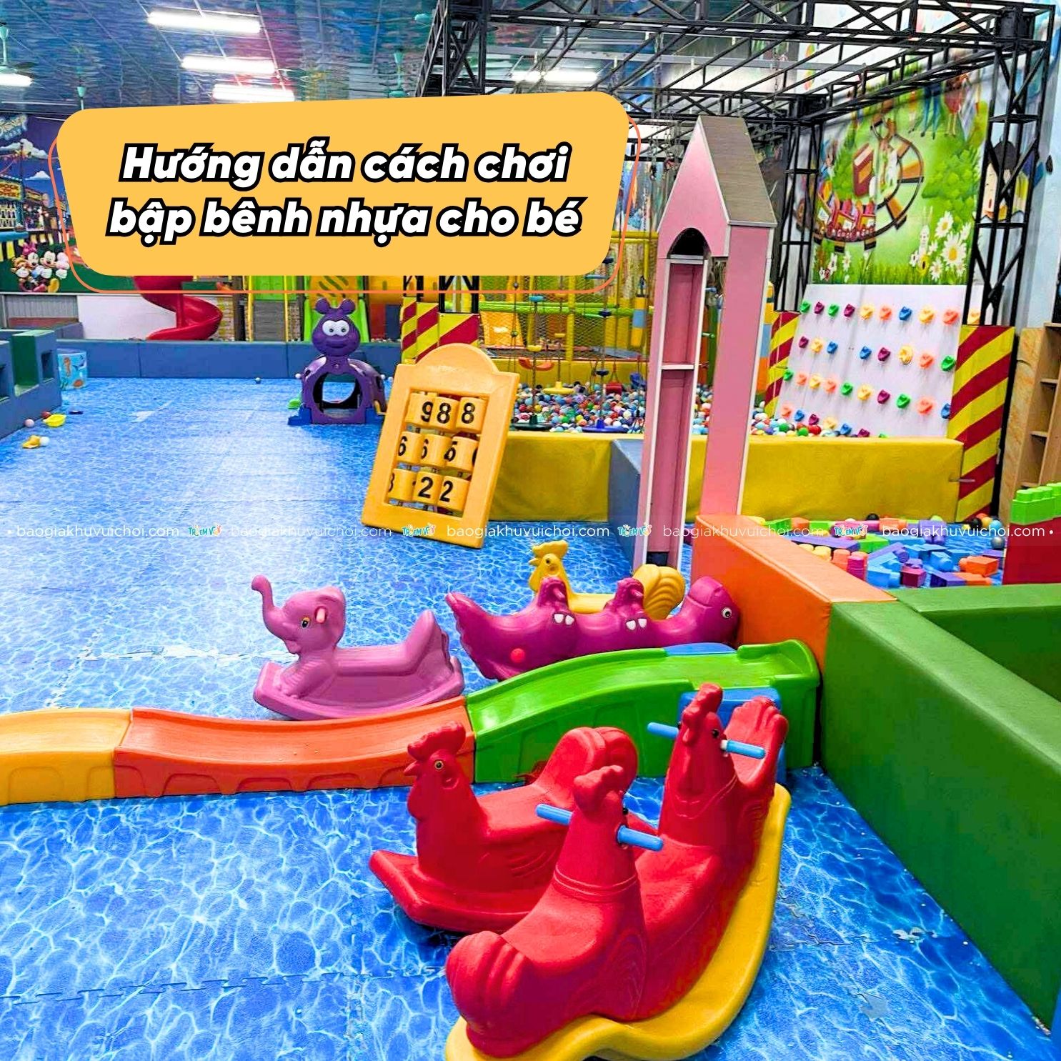 Hướng dẫn cách chơi bập bênh nhựa cho bé