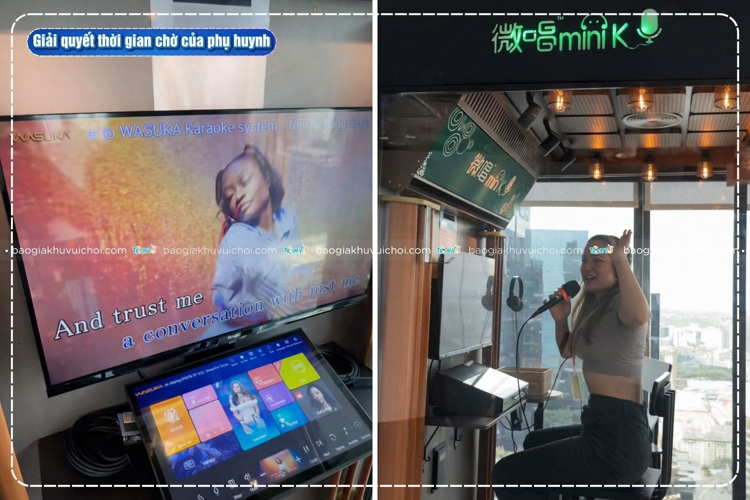 Giải quyết thời gian chờ của phụ huynh khi cho con đi khu vui chơi