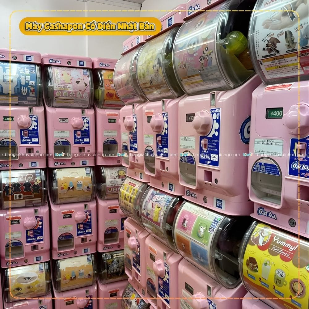 Dòng máy Gashapon mang phong cách cổ điển