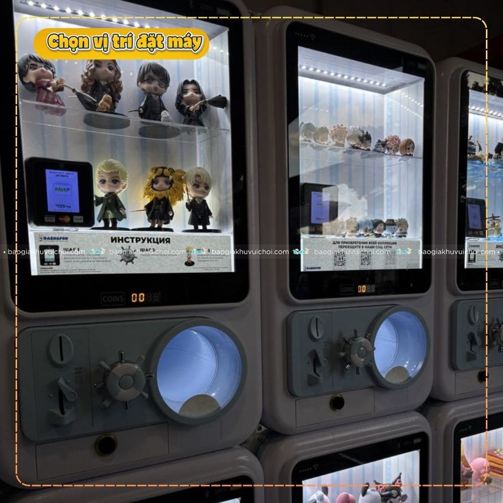 Vị trí đặt máy quyết định toàn bộ doanh thu của máy quay gacha