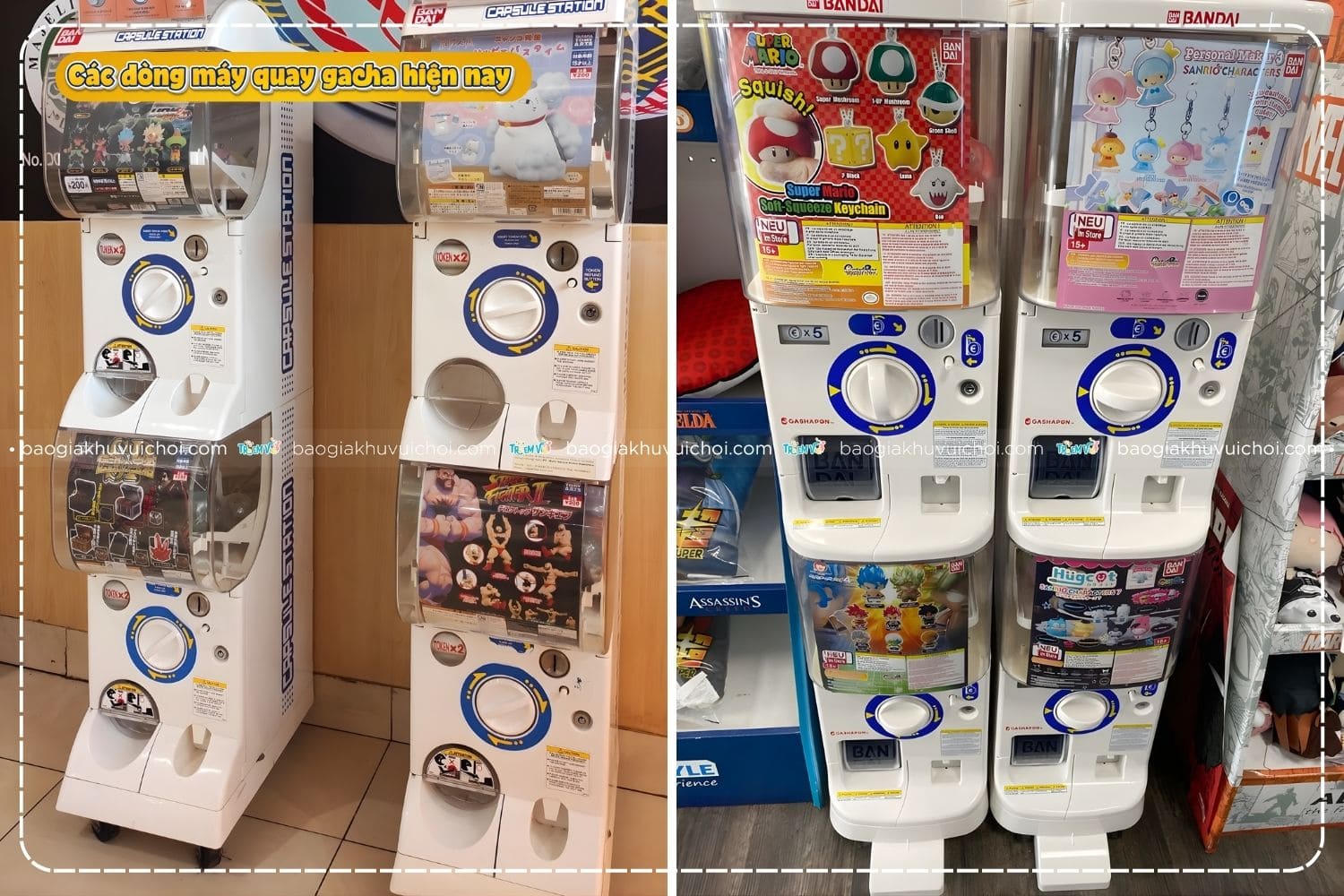 Các dòng máy quay gacha hiện nay đang nổi đình đám