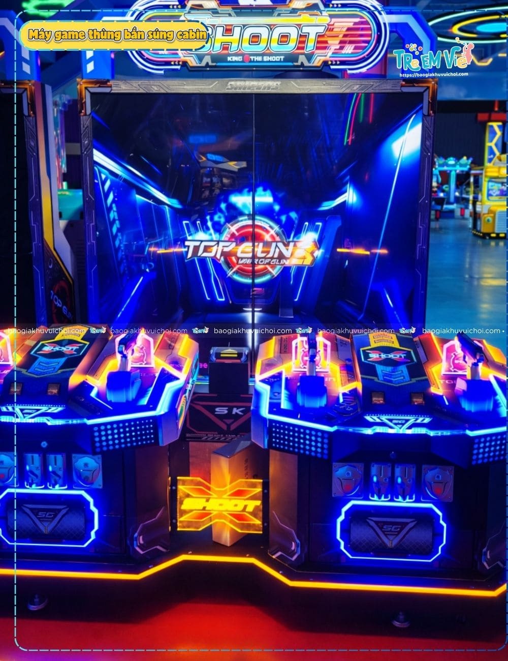 Kích thước máy game thùng bắn súng cabin