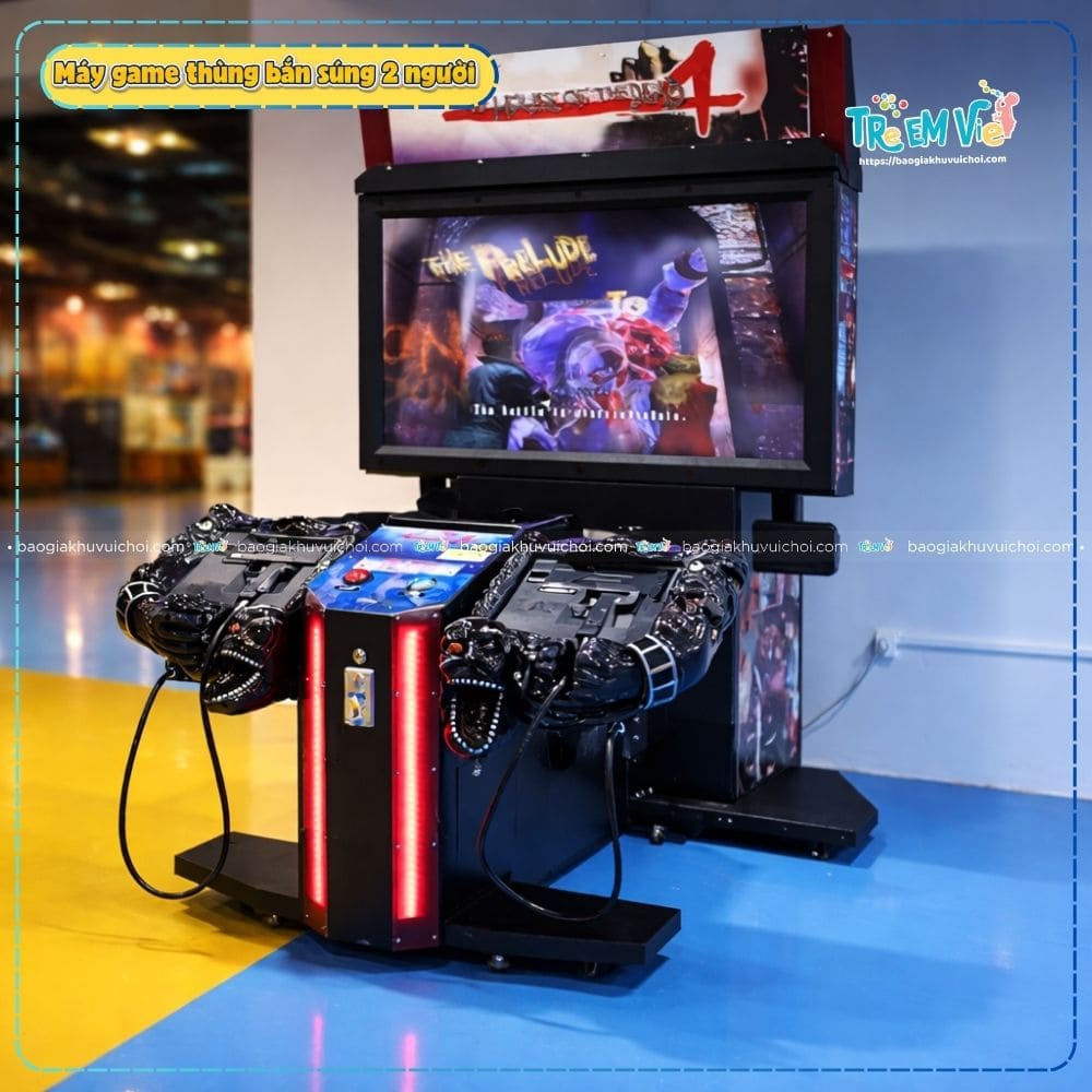 Máy game thùng bắn súng 2 người gây bão ở trung tâm thương mại