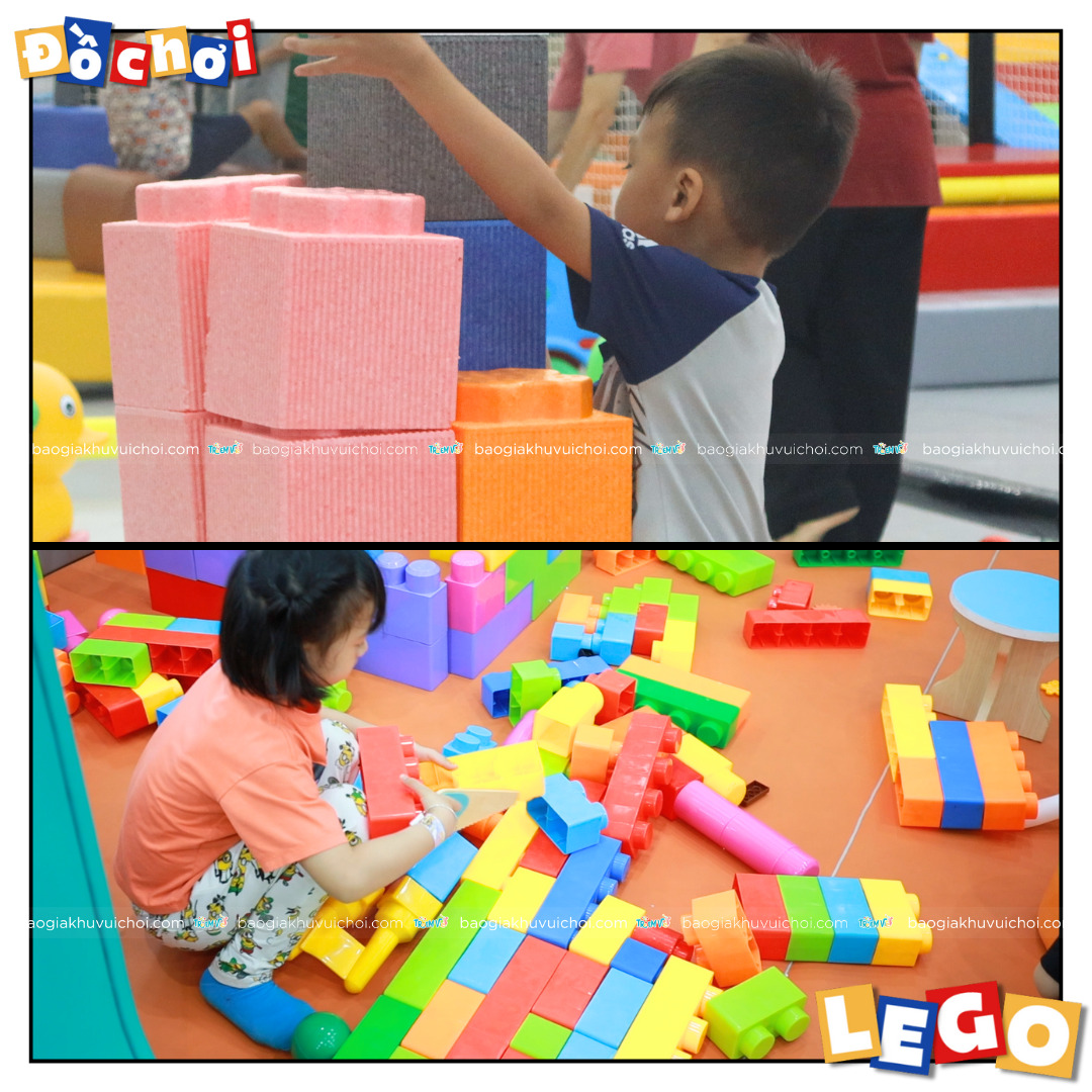 2 loại vật liệu cho đồ chơi lego khổng lồ