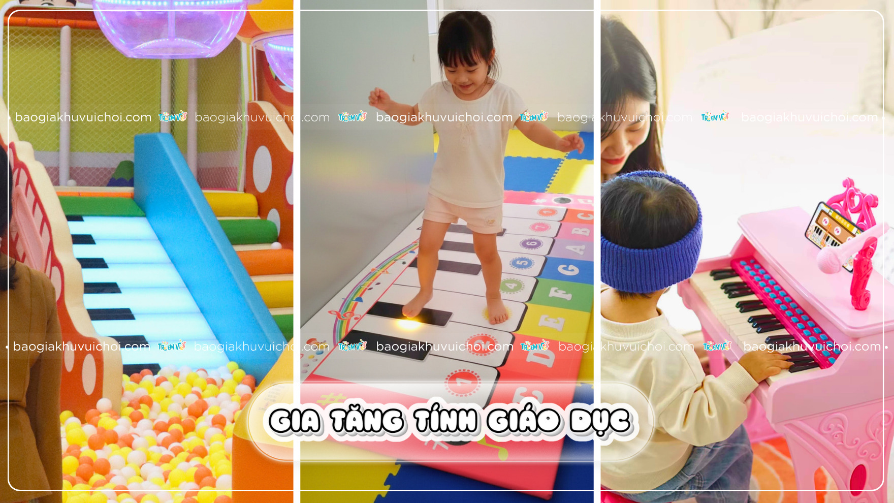 Đồ chơi piano khu vui chơi gia tăng tính giáo dục