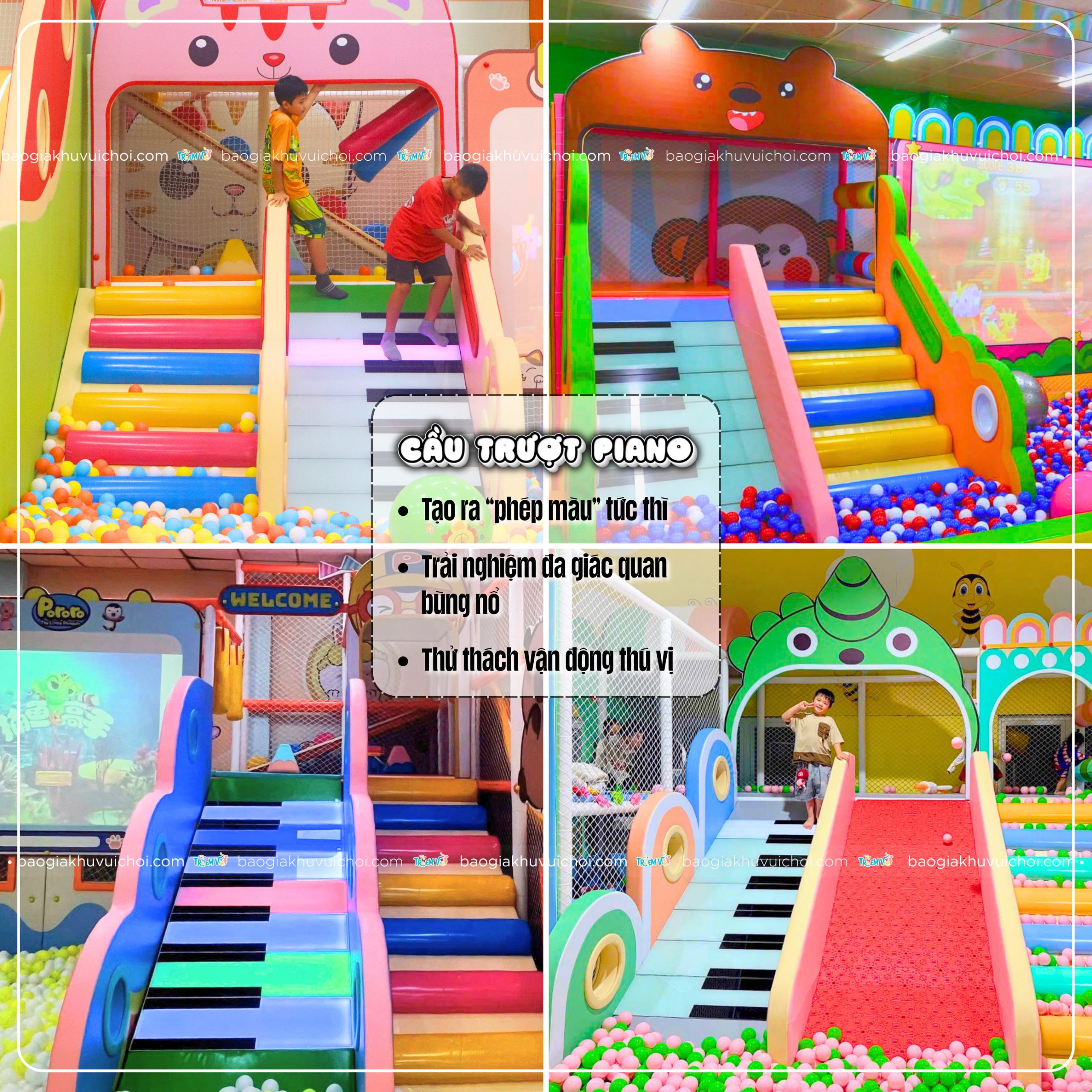 Điểm nổi bật của cầu trượt piano