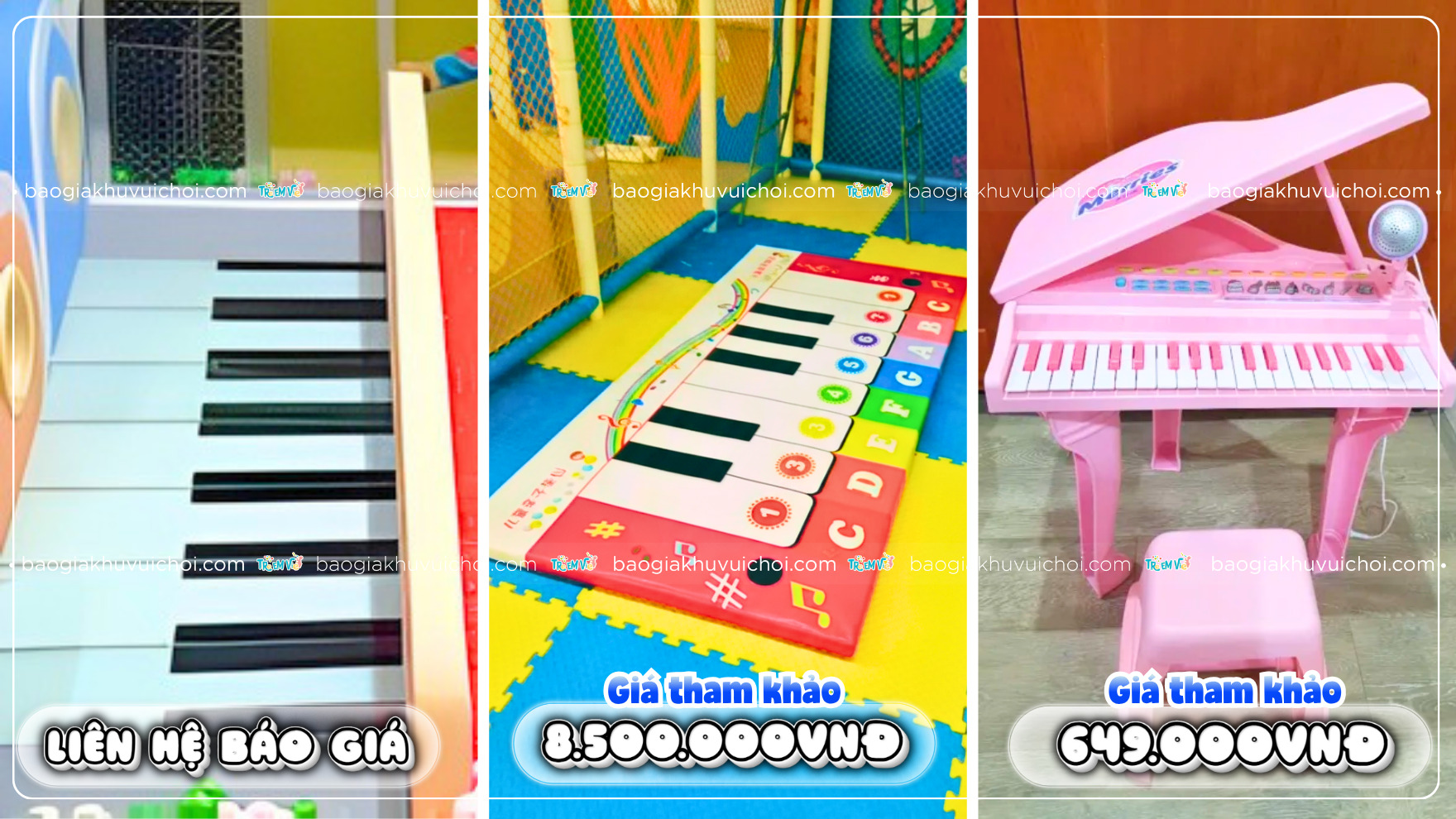 Giá tham khảo của đồ chơi piano khu vui chơi