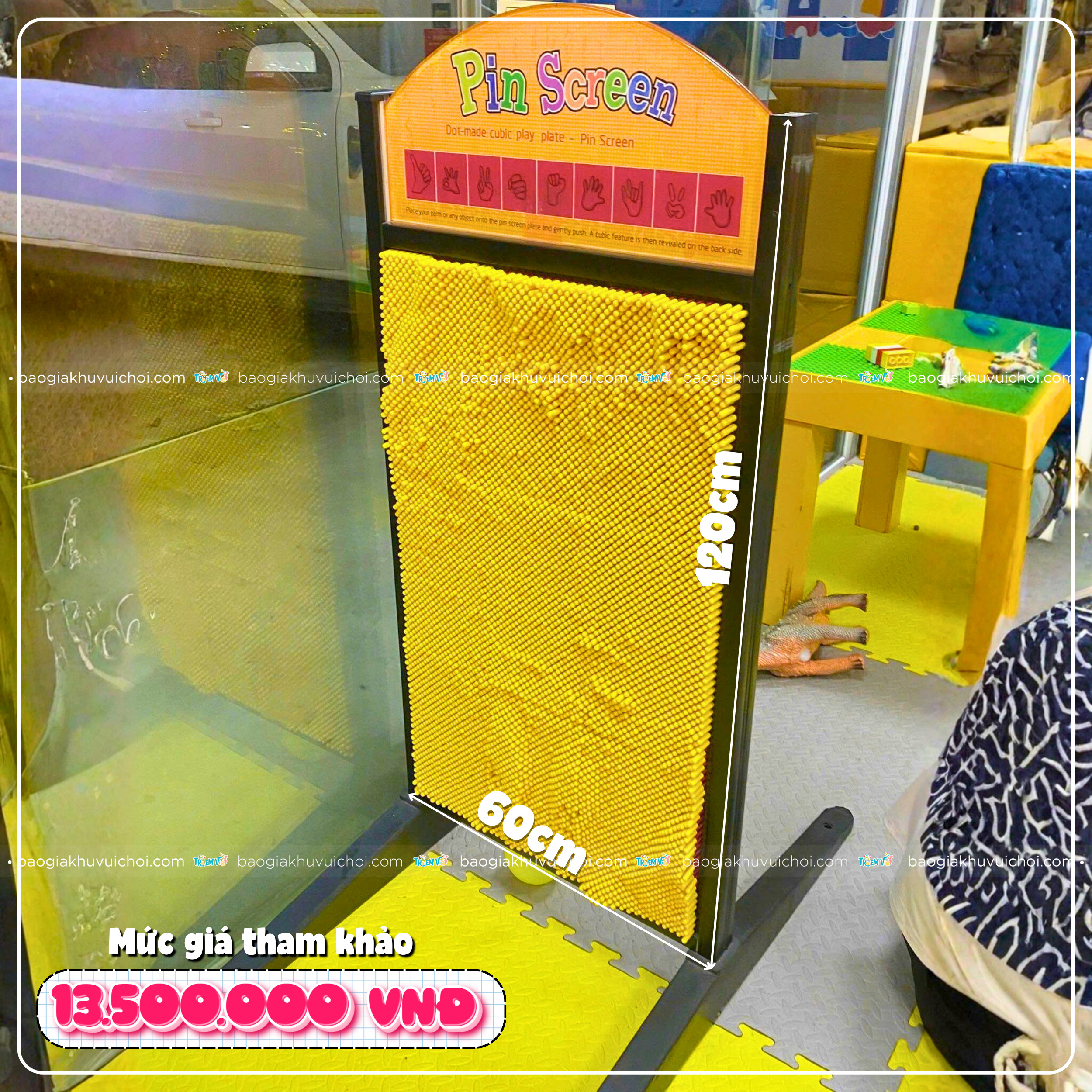 Mức giá tham khảo của bảng tạo hình 3D - đồ chơi pinart khu vui chơi