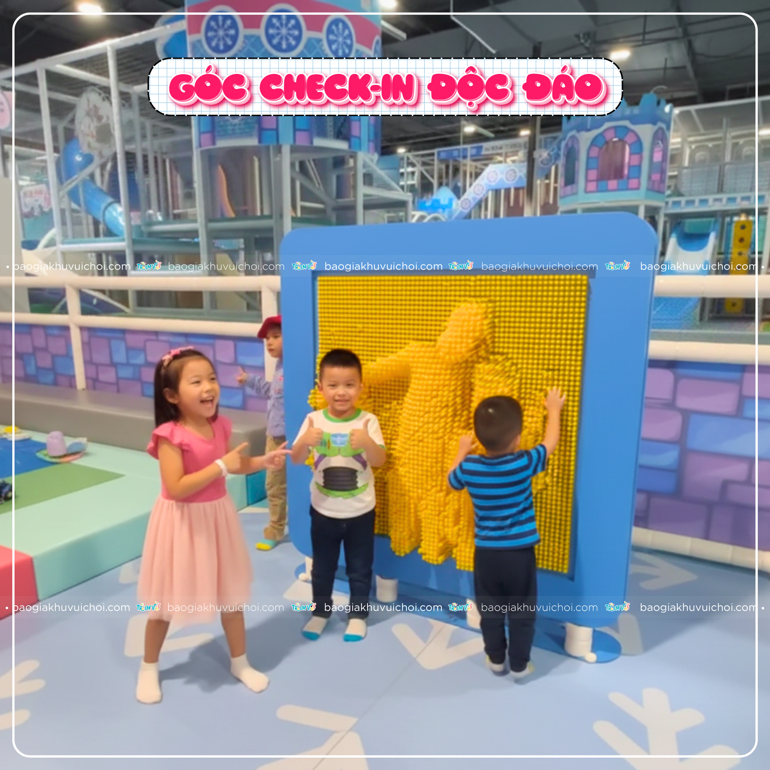 Đồ chơi pinart khu vui chơi tạo góc check-in độc đáo