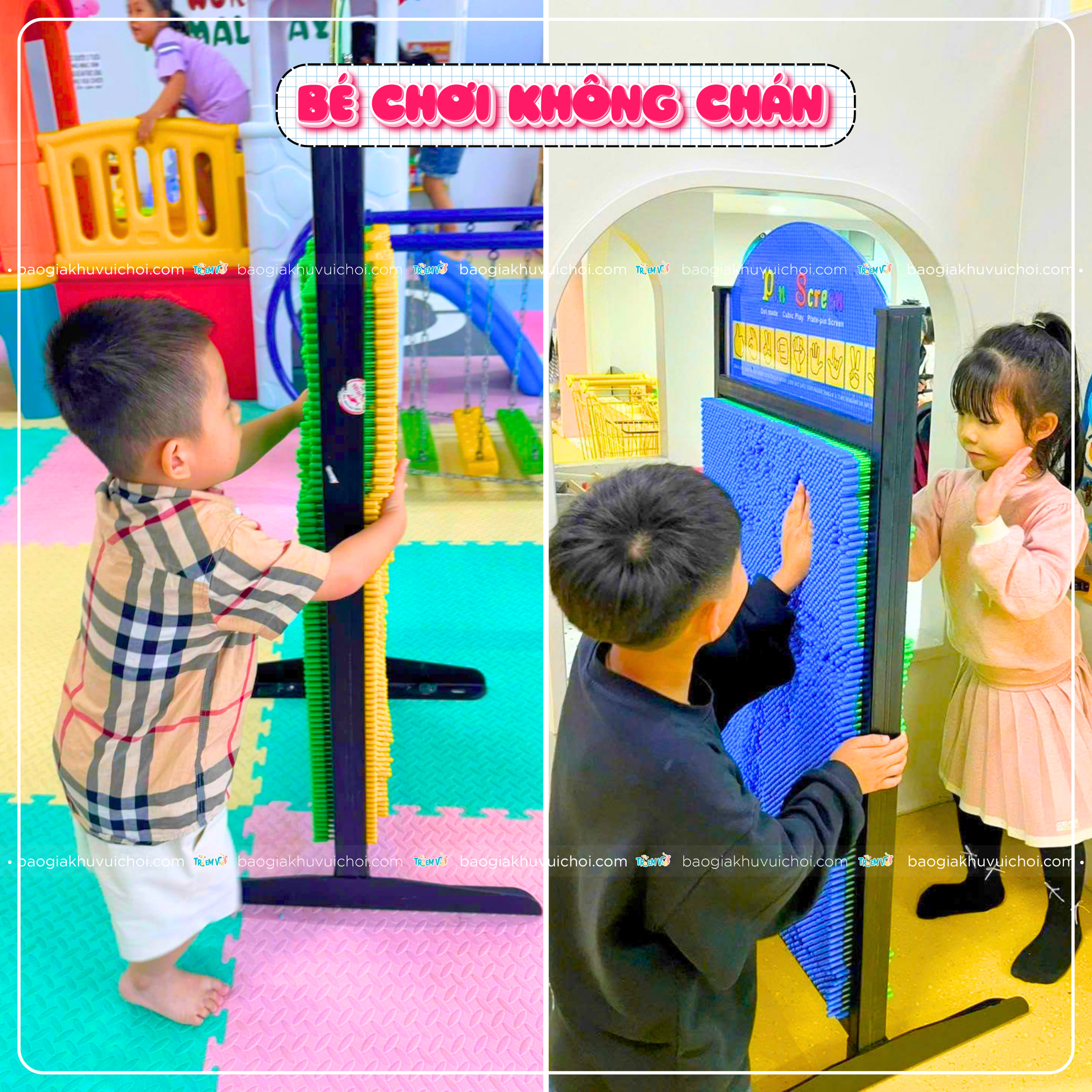 Sáng tạo không giới hạn với đồ chơi pinart khu vui chơi