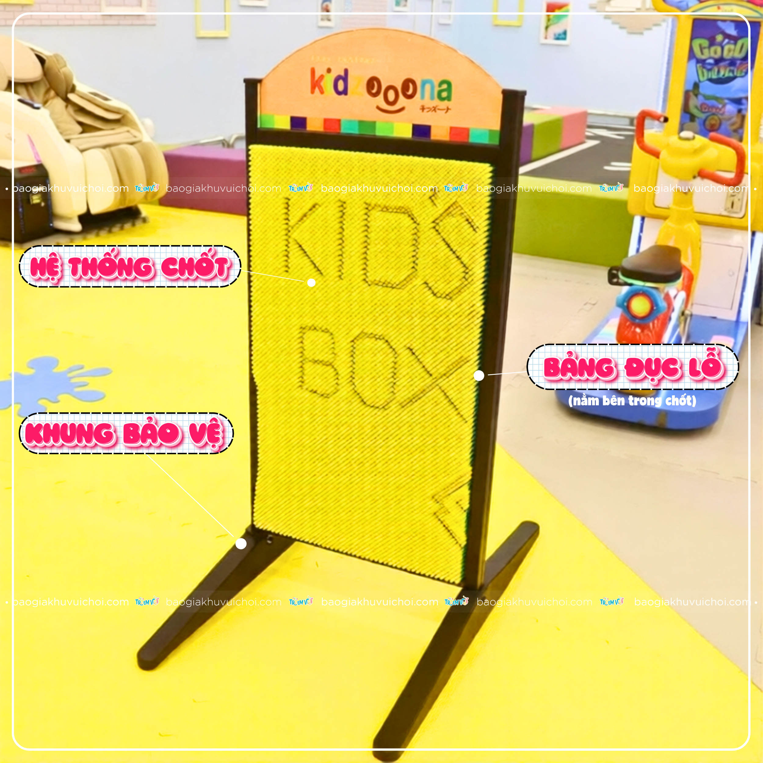 Cấu tạo của bảng tạo hình 3D - đồ chơi pinart