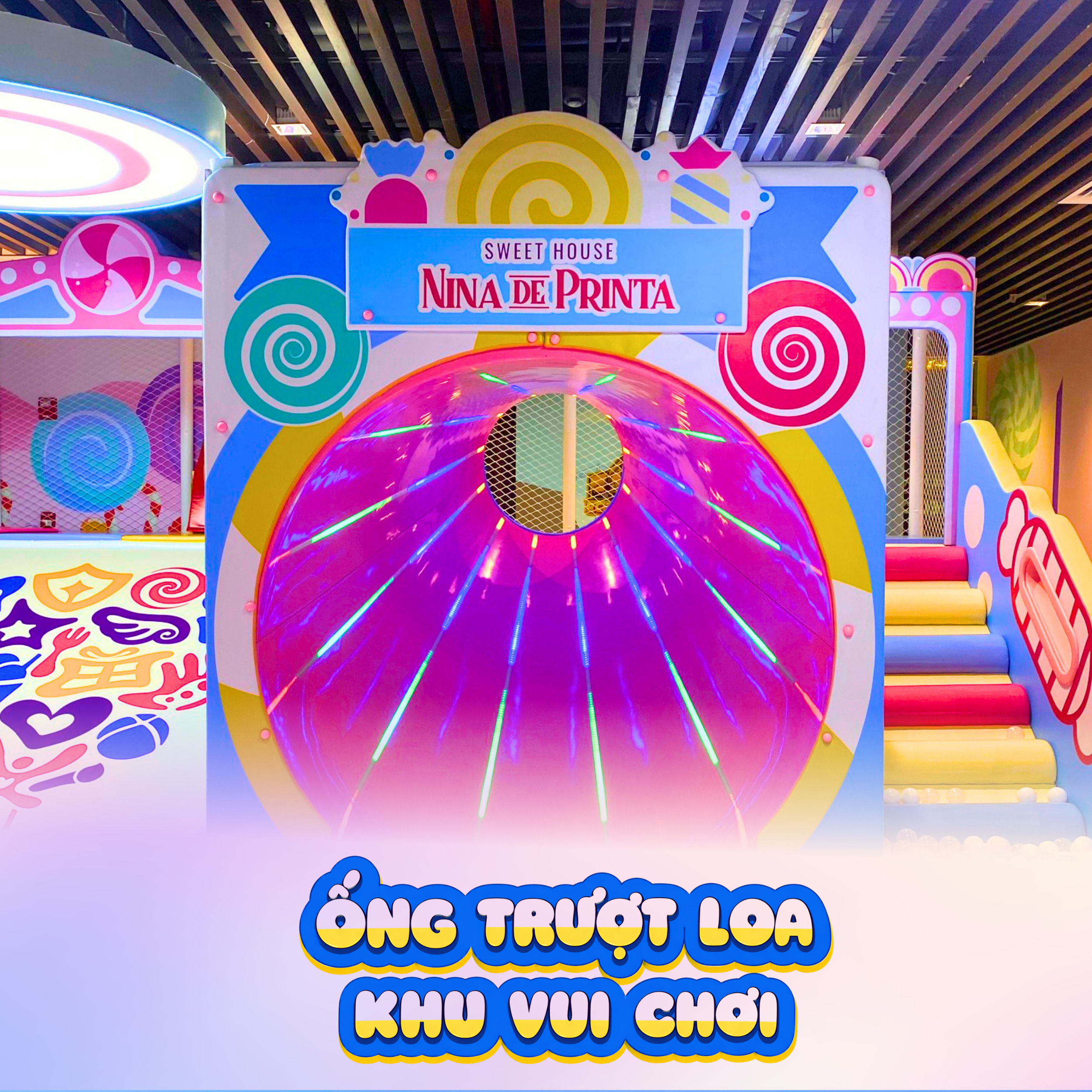 Ống trượt loa khu vui chơi