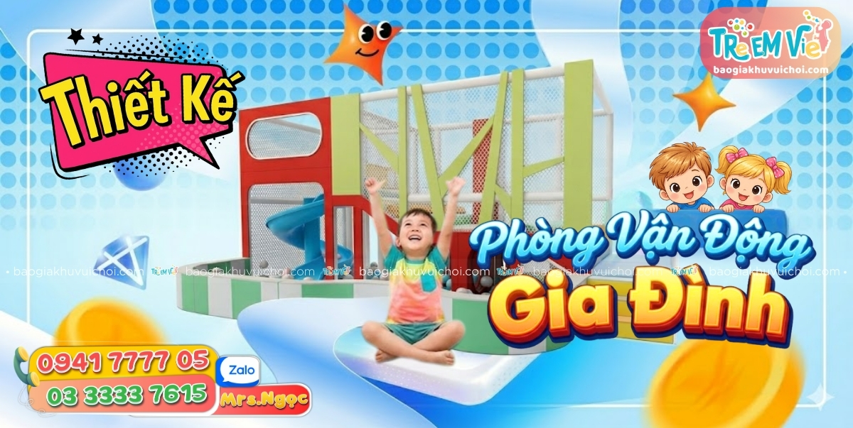 Phòng Vận Động Gia Đình - Xu Hướng Kết Hợp Khu Vui Chơi Mini Trong Nhà Được Nhiều Phụ Huynh Quan Tâm (1).jpg