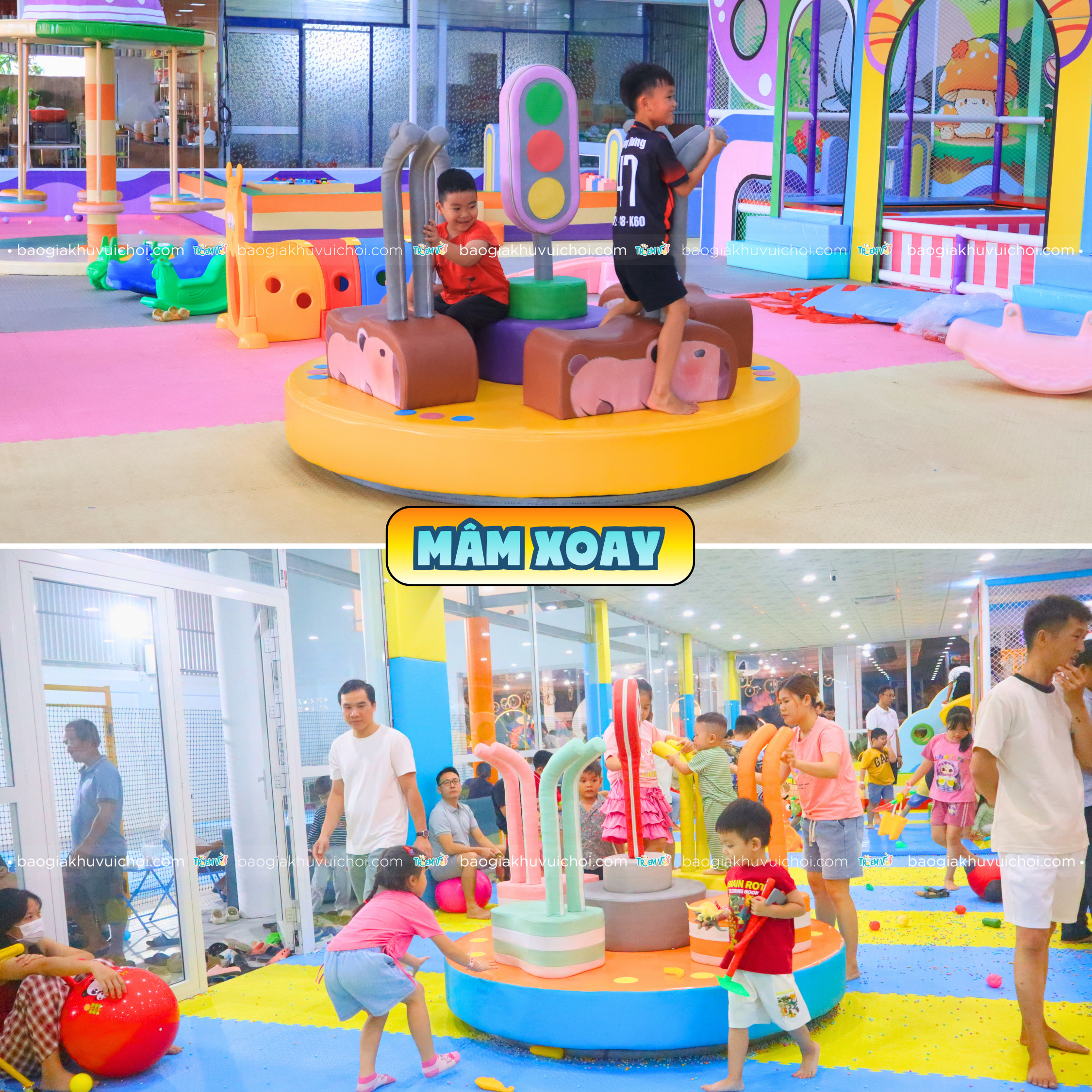 Trò chơi giữ thăng bằng - Mâm xoay