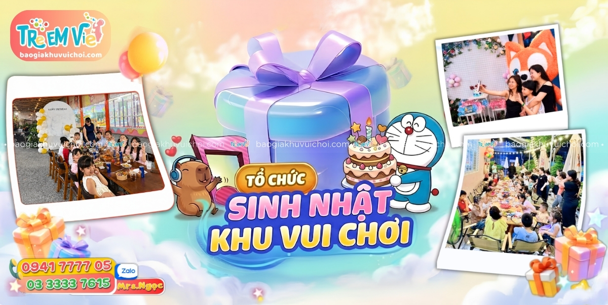 Tổ chức sinh nhật tại khu vui chơi - cơ hội tăng doanh thu nhiều chủ đầu tư bỏ lỡ