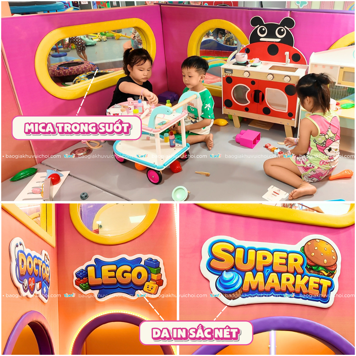 Các chi tiết vật liệu trong khu hướng nghiệp 2 tầng