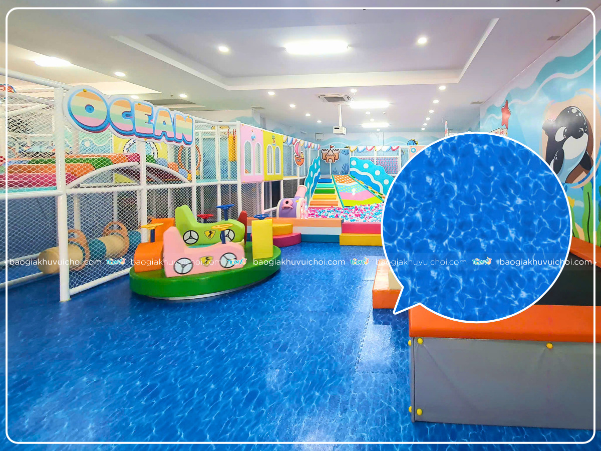 Thảm xốp đại dương là lựa chọn khá phổ biến tại các khu vui chơi