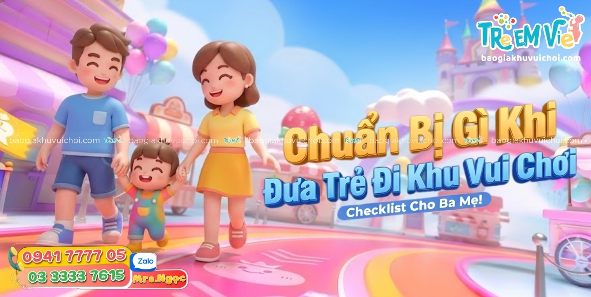 Chuẩn bị gì khi đưa trẻ đi khu vui chơi?