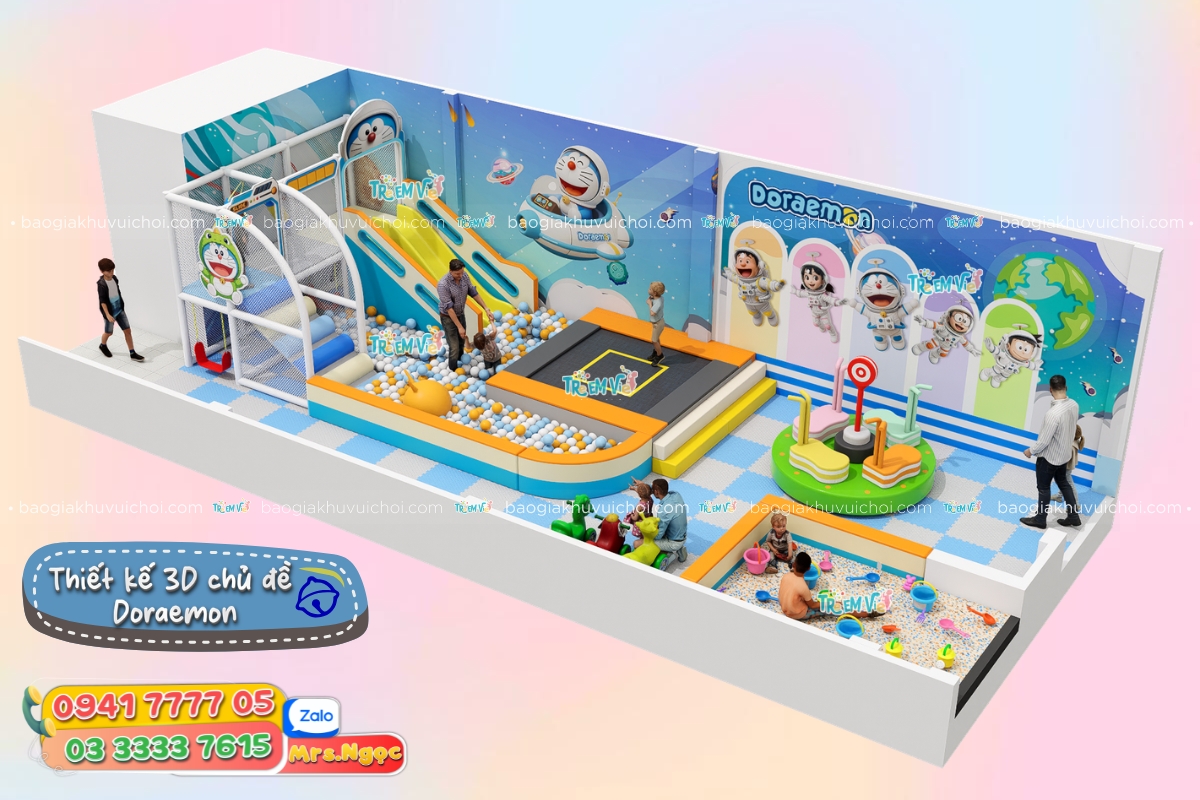 Mô hình 3D thiết kế khu vui chơi trẻ em - chủ đề Doraemon.jpg