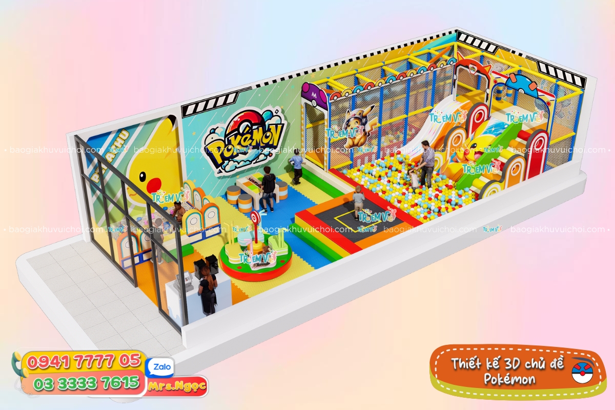 Mô hình 3D thiết kế khu vui chơi trẻ em - chủ đề Pokemon.jpg
