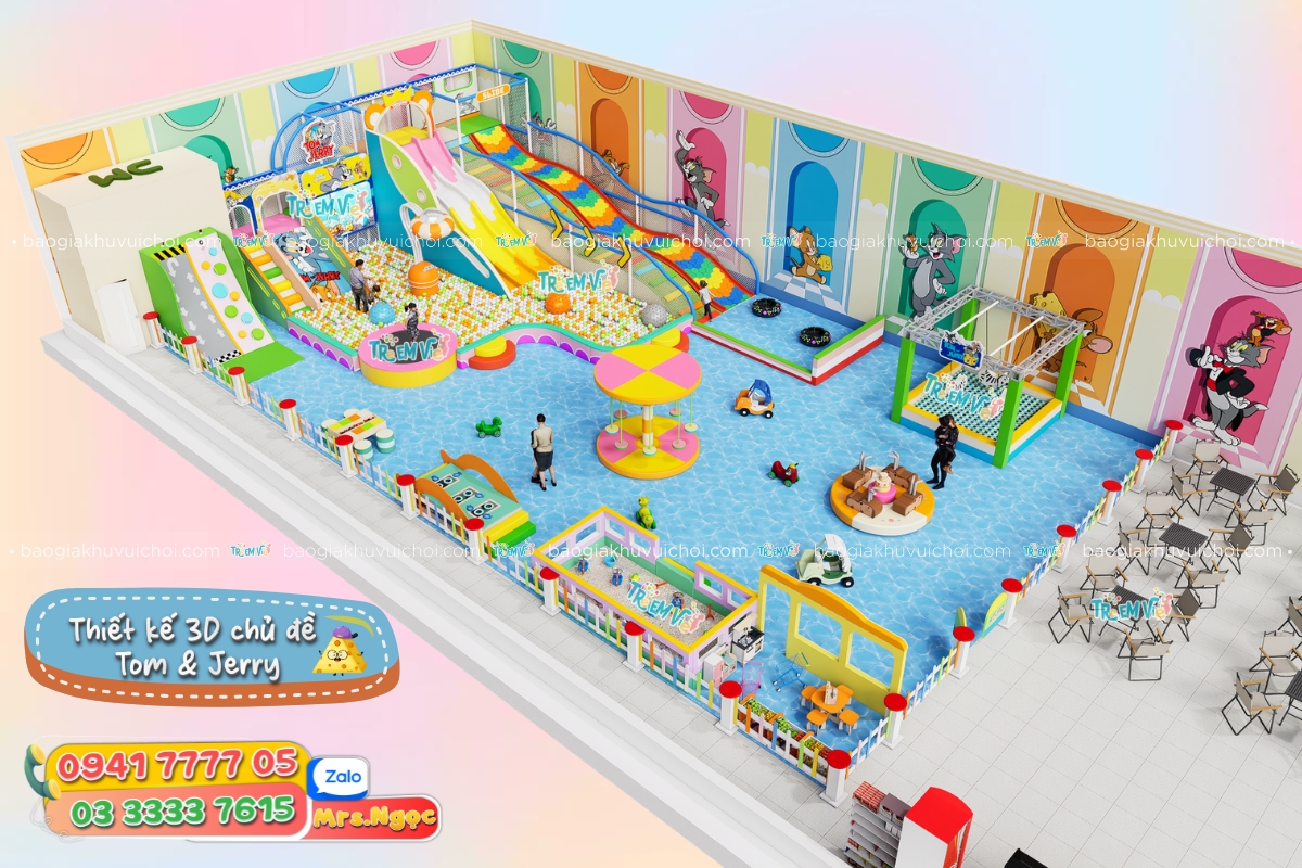 Mô hình 3D thiết kế khu vui chơi trẻ em - chủ đề Tom & Jerry.jpg
