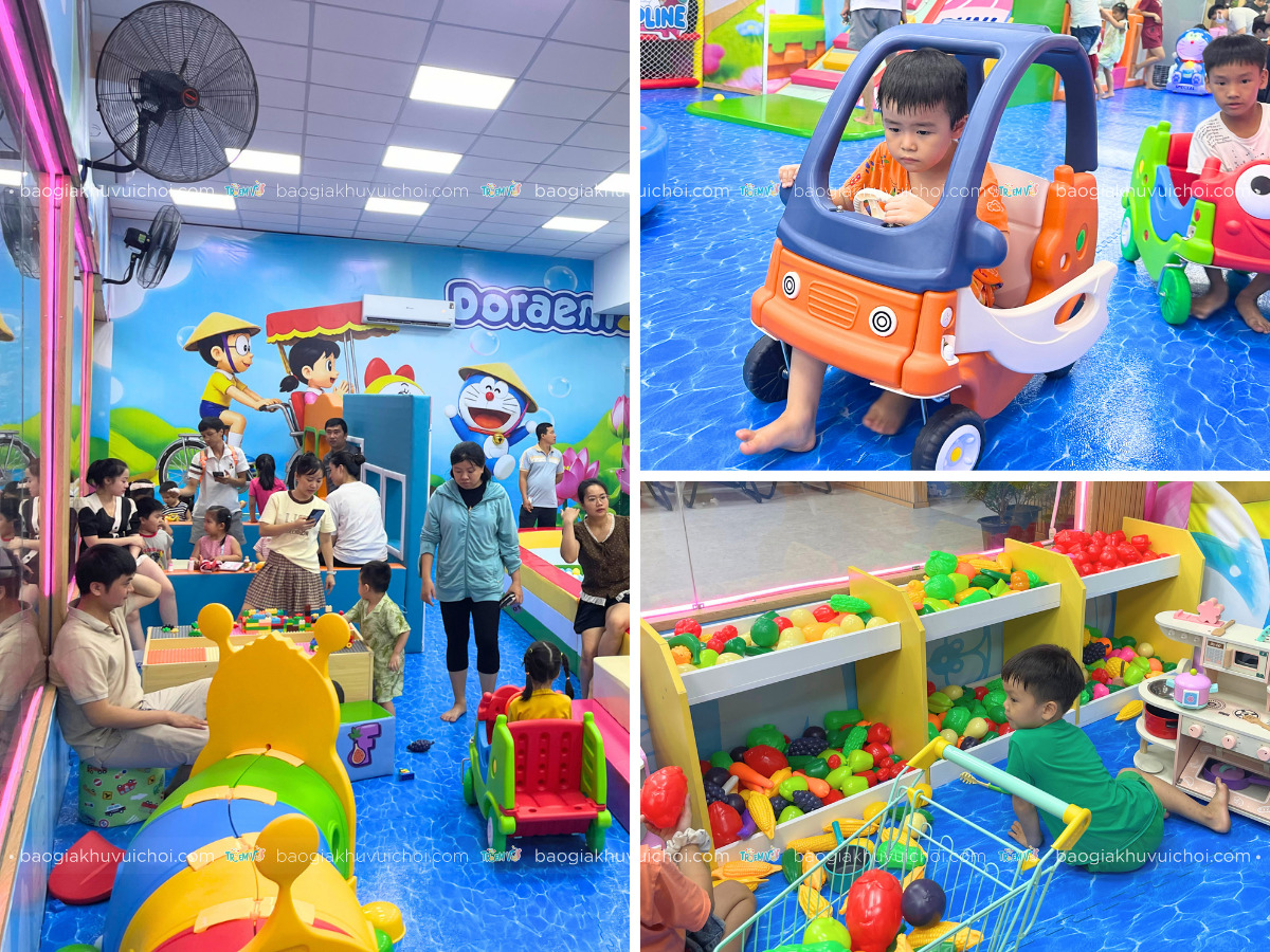Thiết bị, đồ chơi khu vui chơi an toàn cho các bé