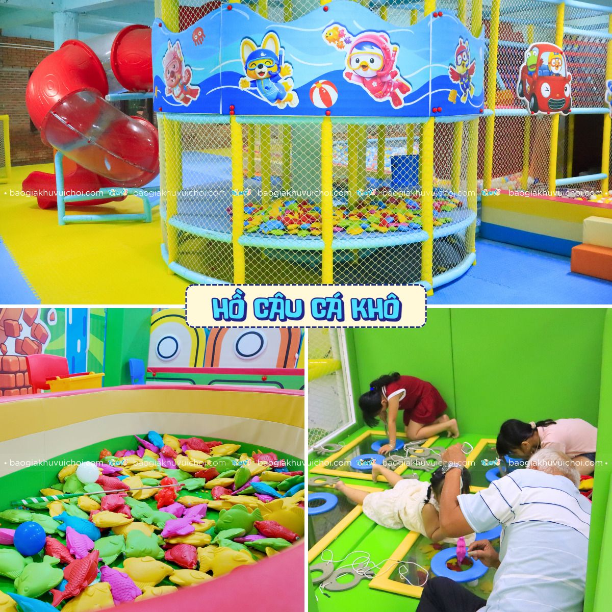Thiết kế hồ câu các khô đa dạng cho khu vui chơi trẻ em