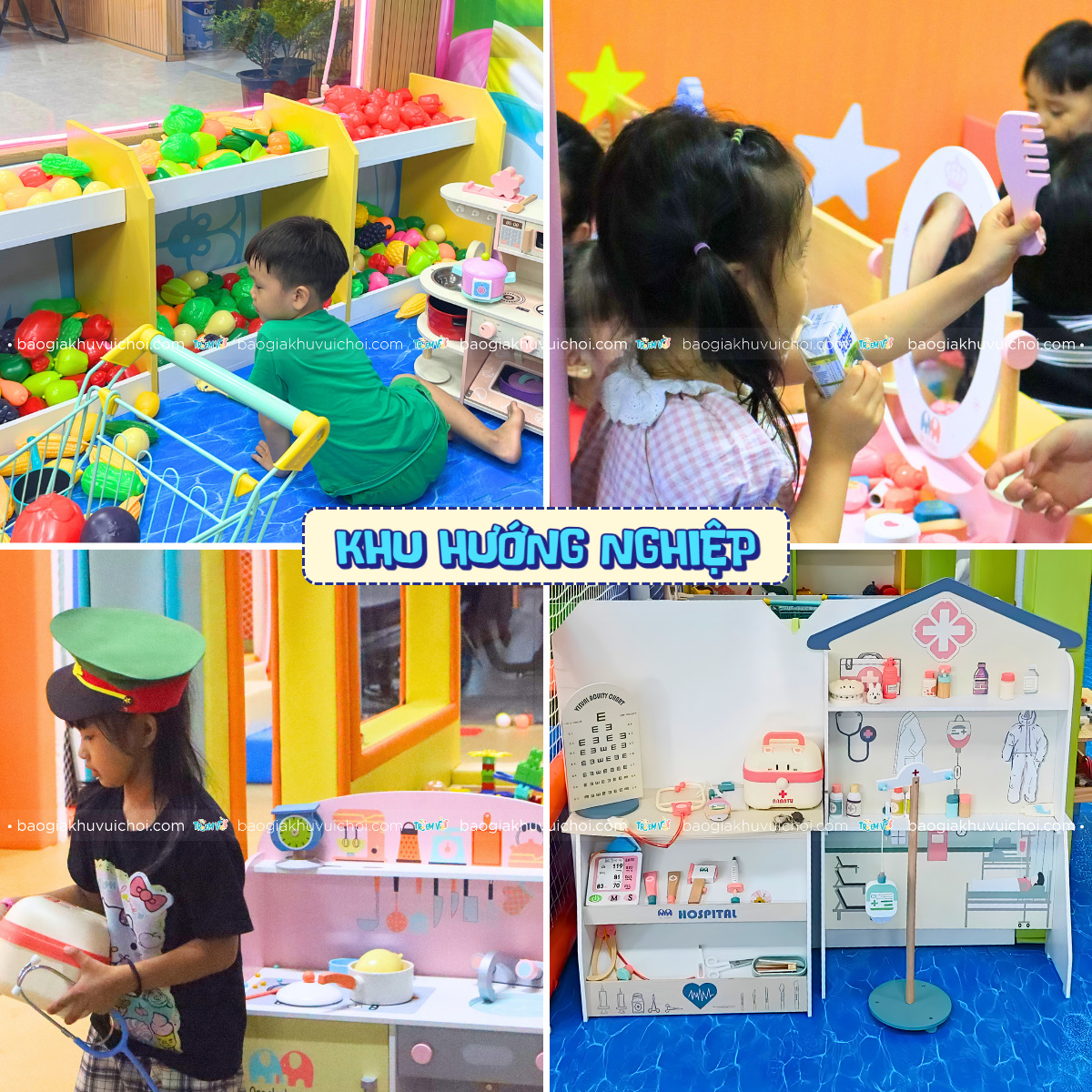 Khu hướng nghiệp là trò chơi tĩnh phổ biến tại khu vui chơi