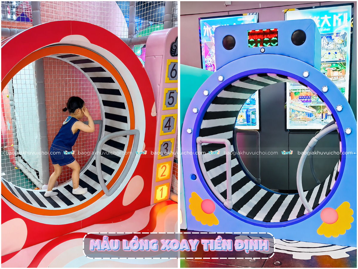 Đa dạng các thiết kế của lồng xoay tiền định
