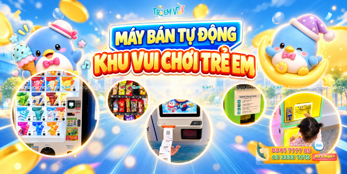 Thumbnail máy bán tự động tại khu vui chơi trẻ em